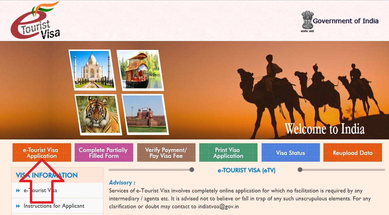  Шаг 1. Образец заполнения анкеты на электронную визу в Индию